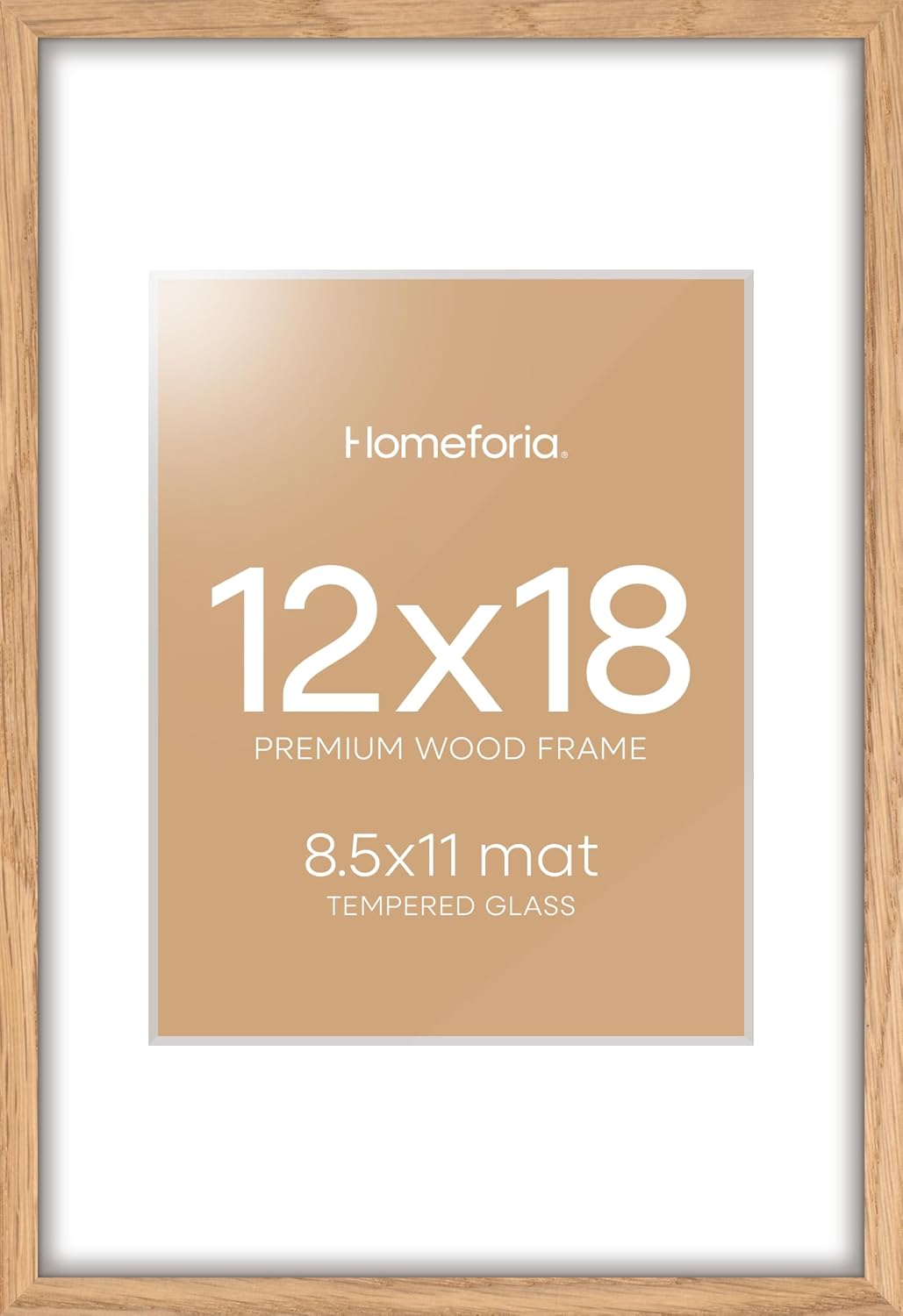 12x18 Picture Frame Wood with Mat for Stunning Displays