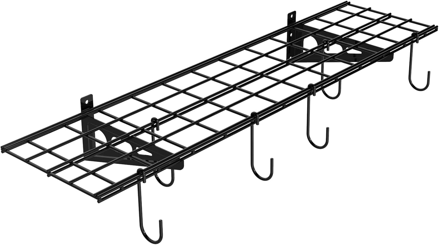 FLEXIMOUNTS Garage Wall Shelving with Bike Hooks for Storage