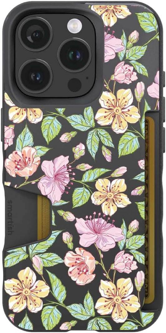 Smartish Spring Fling iPhone 16 Pro Wallet Case for Essentials