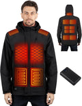 Heated Jacket for Men with 7.4V 16000mAh Battery Pack - Full-Body