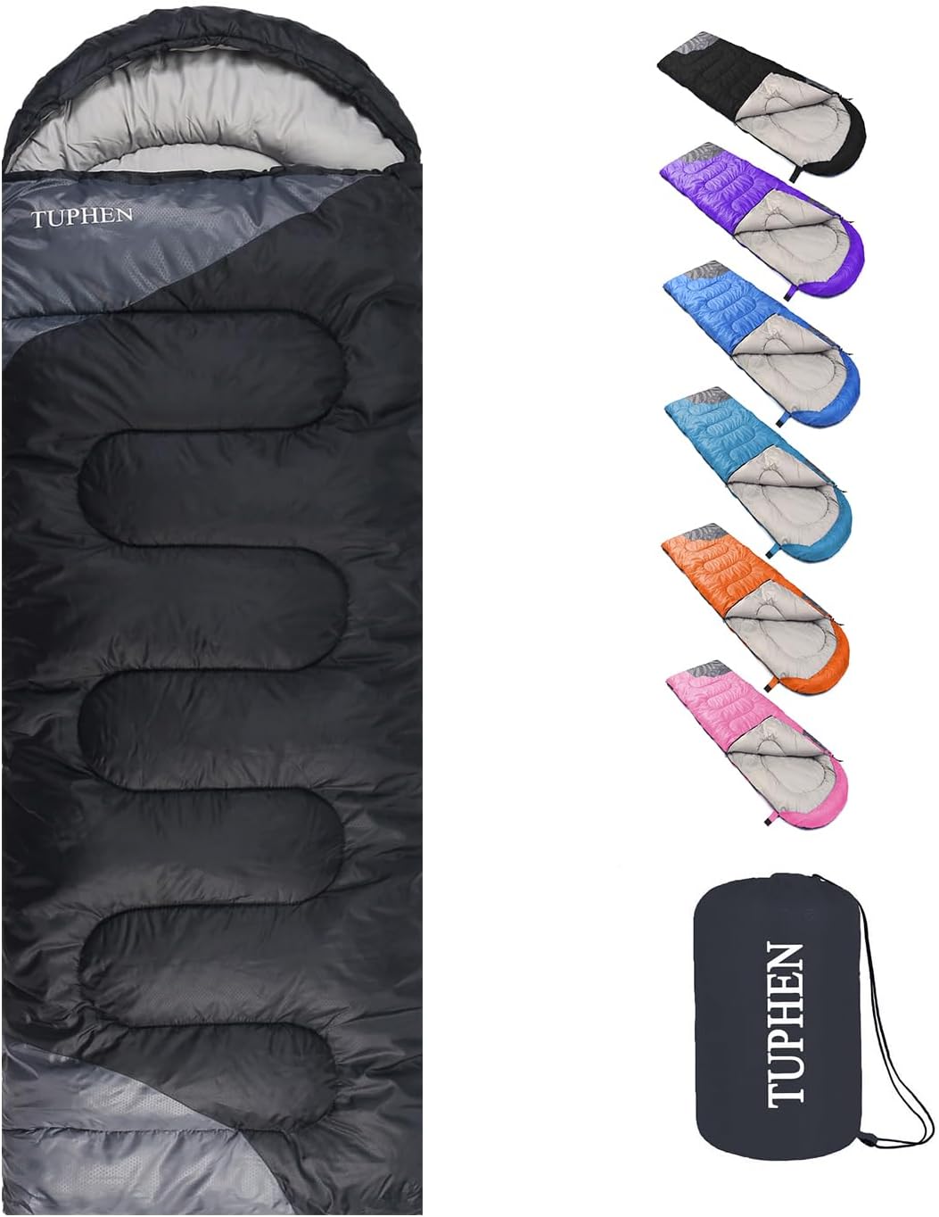 Tuphen Sleeping Bags for Adults and Kids - Lightweight Waterproof