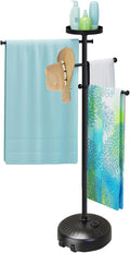 YACONA Pool Towel Rack Outdoor Adjustable Heavy-Duty 27.5ft