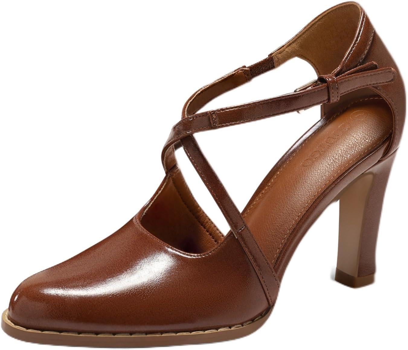 Coutgo Womens Chunky High Heels Dress Shoes for Every Occasion