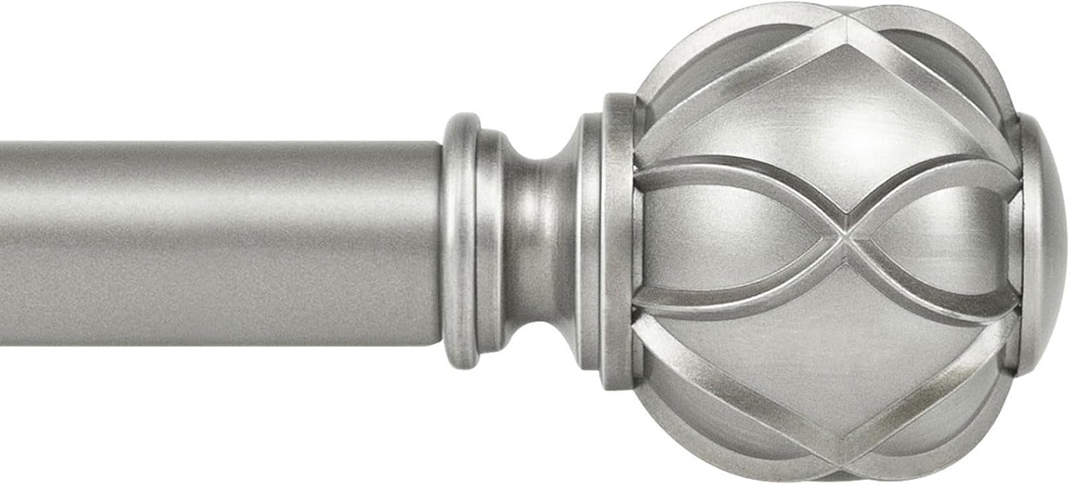 KAMANINA 1 Inch Extra Long Curtain Rods for Stylish Windows