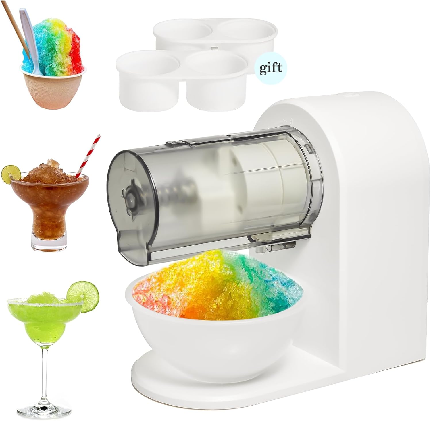 Portable Shaved Ice Snow Cone Machine for Fun Frozen Treats