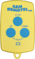 Gem Remotes 7240 Transmitter 3-Button Wireless Boat Lift Remote - Fast