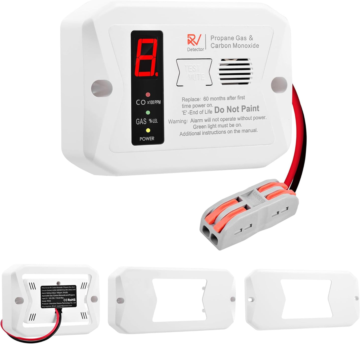 RV Propane Gas Detector for Safety in Campers and Trailers