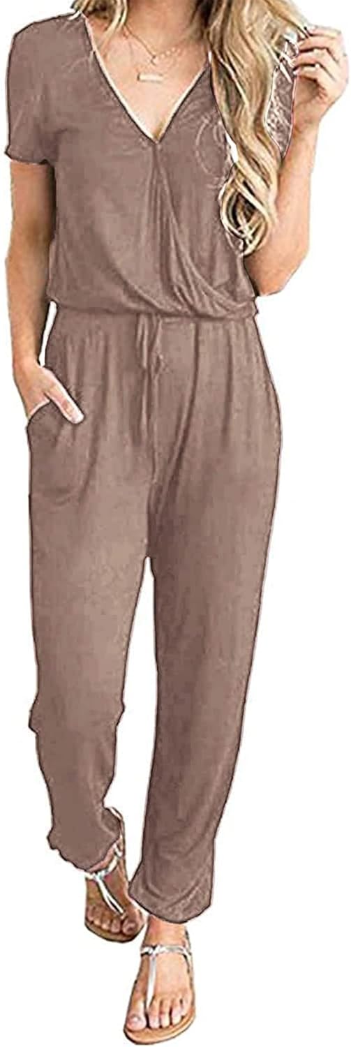 PRETTYGARDEN Casual Jumpsuits for Women Summer Travel Outfits