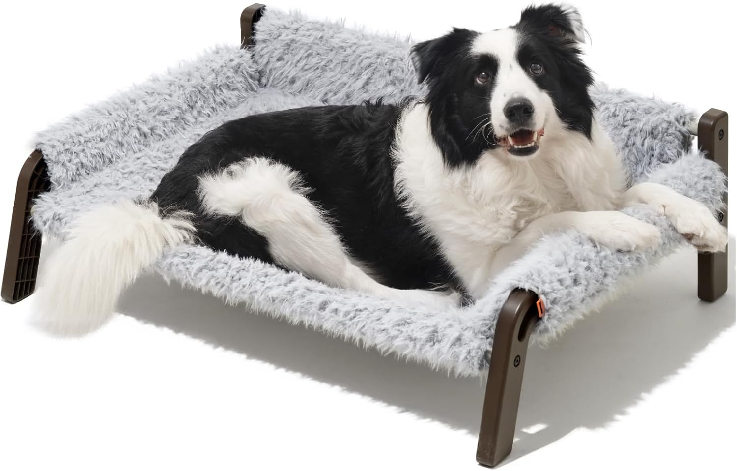 MEWOOFUN Elevated Dog Bed for Medium Dogs with Non-Slip Bottom