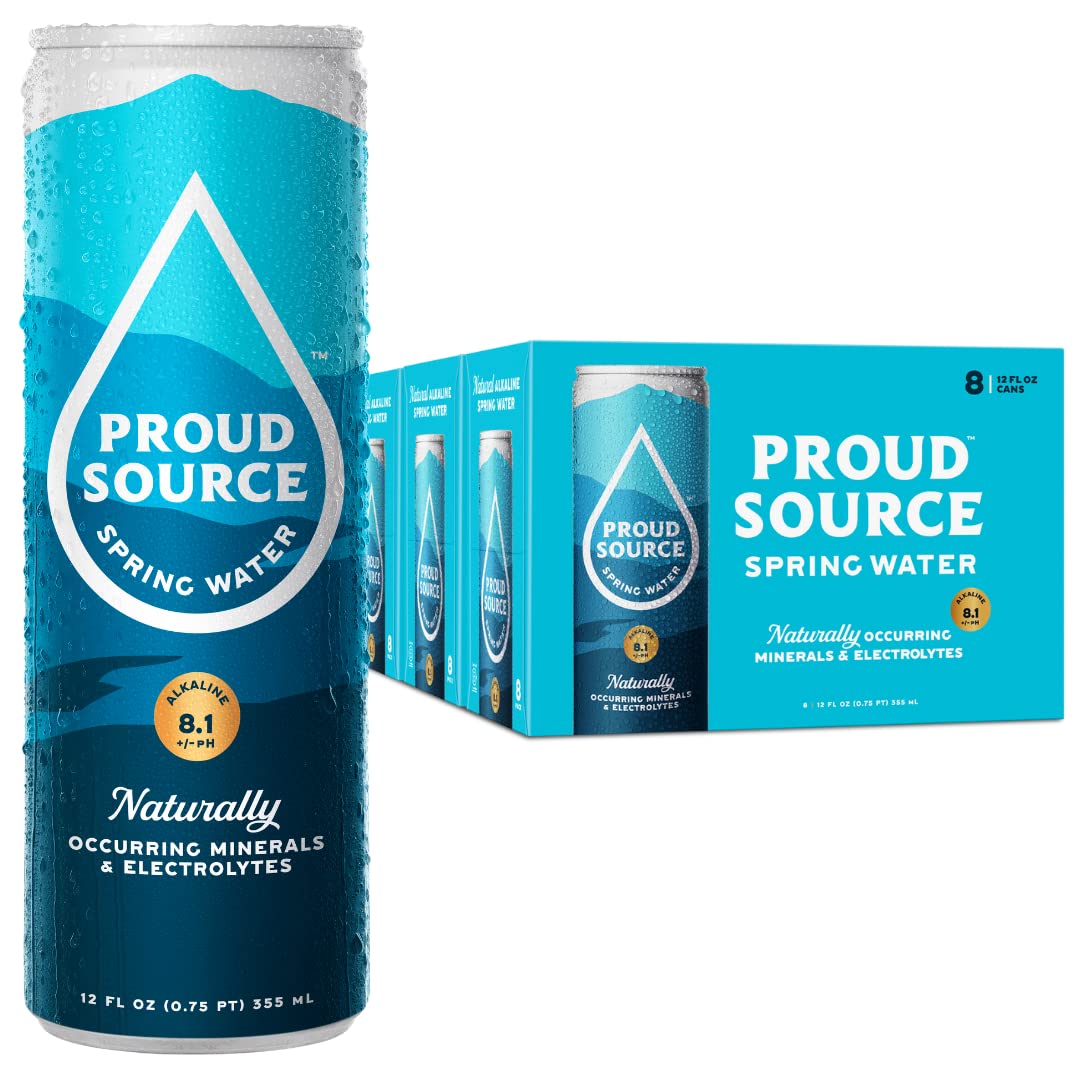 Natural Alkaline Spring Water with Minerals + Electrolytes 12 oz