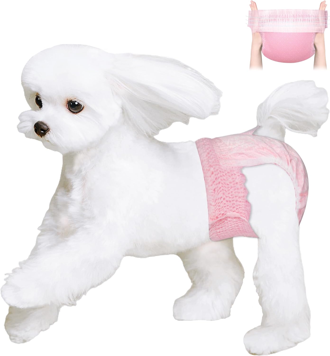 Ambreview Disposable Dog Diapers for Female Dogs - 100 PCS