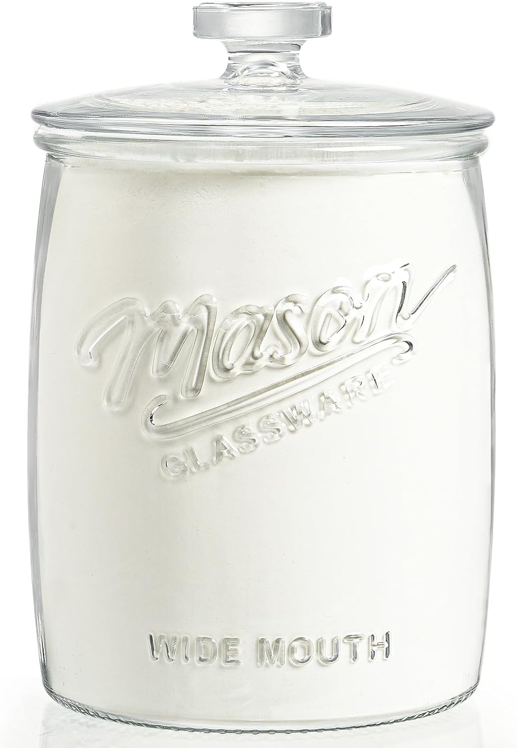 1 Gallon Glass Cookie Jar with Airtight Lid for Storage Needs