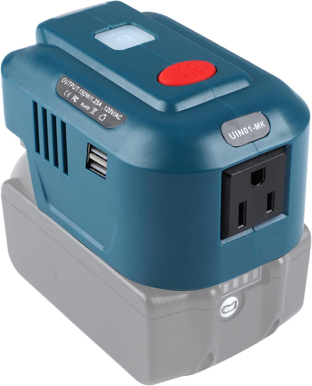 BTRUI Portable Inverter Generator 150W - Makita Battery to AC Power Source