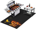 90 x 48 in Extra Large Grill Mat - 1mm Heat Resistant Deck Protector