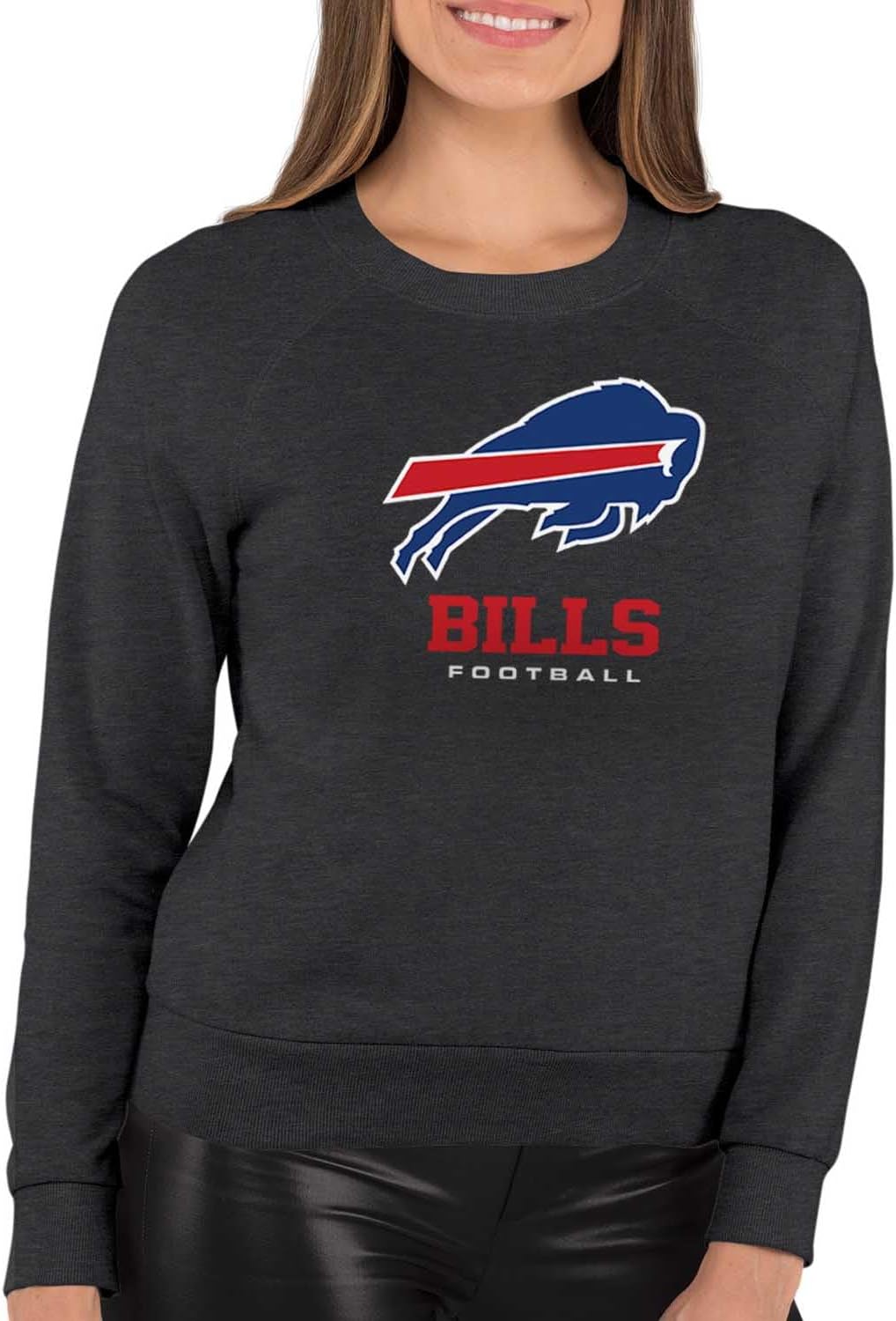 Buffalo Bills Women's Slouchy Crewneck Pullover for Fans