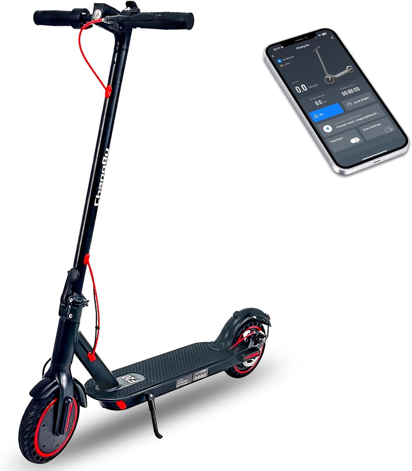 Electric Scooter with 19 mph Speed and Long Range for Adults