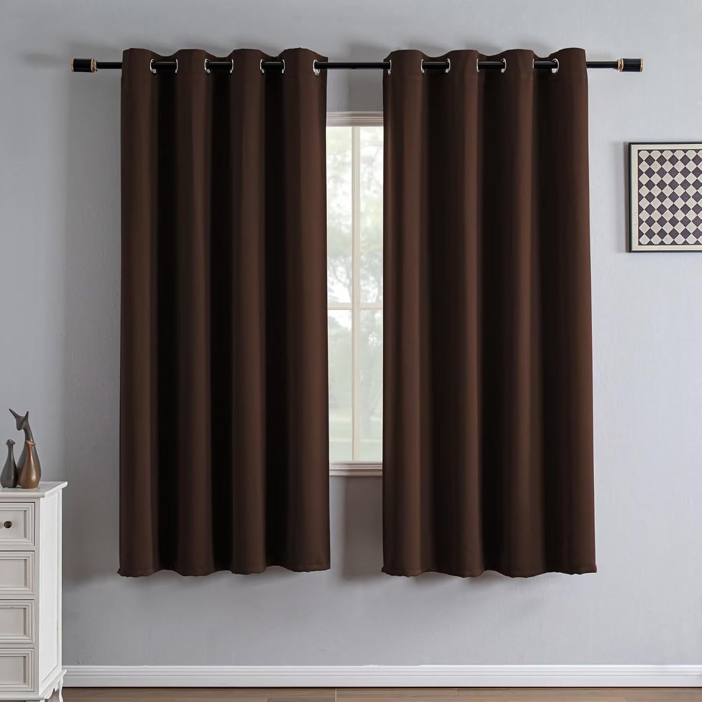 Blackout Curtains 72 Inch Length for Bedroom and Living Room