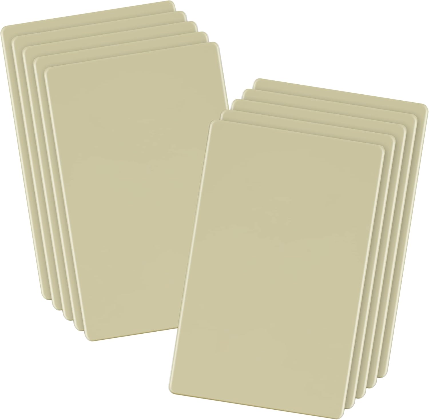 LIDER Blank Wall Plate - Modern Screwless Design, 10 Pack