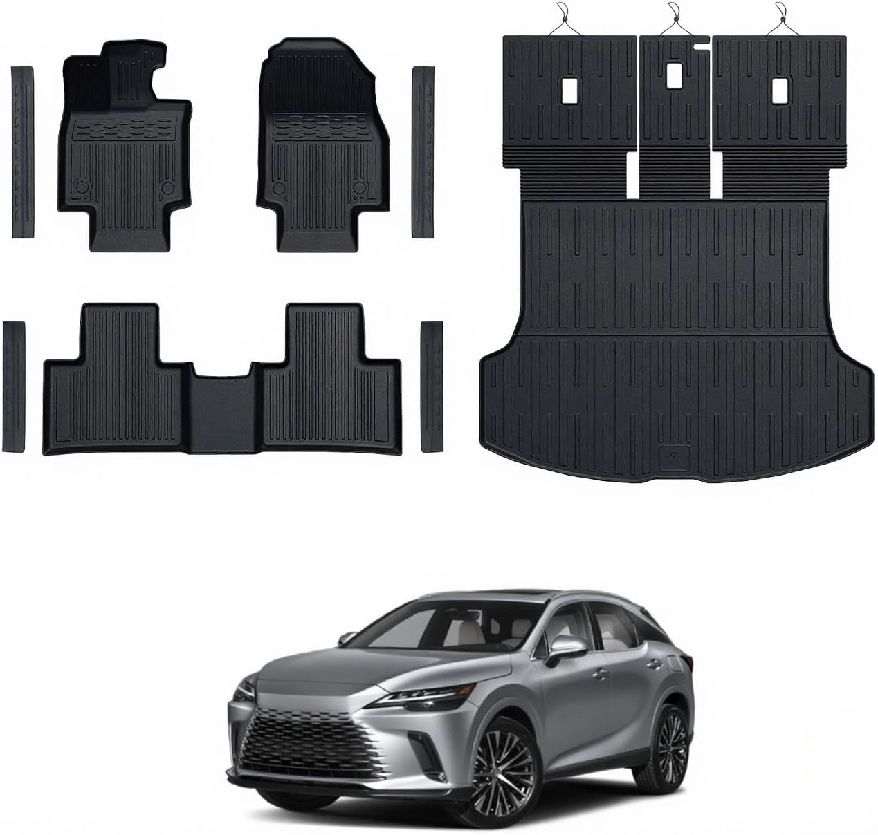 Custom Fit All Weather Floor Mats Set for Lexus RX350/RX500h