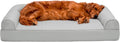 Furhaven Large Dog Bed with Orthopedic Support and Removable Bolsters