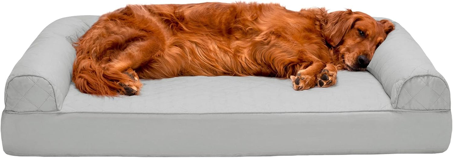Furhaven Orthopedic Dog Bed for Large Dogs with Removable Bolsters
