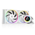ID-COOLING SL240 White CPU Liquid Cooler with Display - Custom LCD