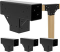 Pergola Kit T Shaped 4x4 Brackets 4-Pack - Durable 3-Way T Bracket Kit