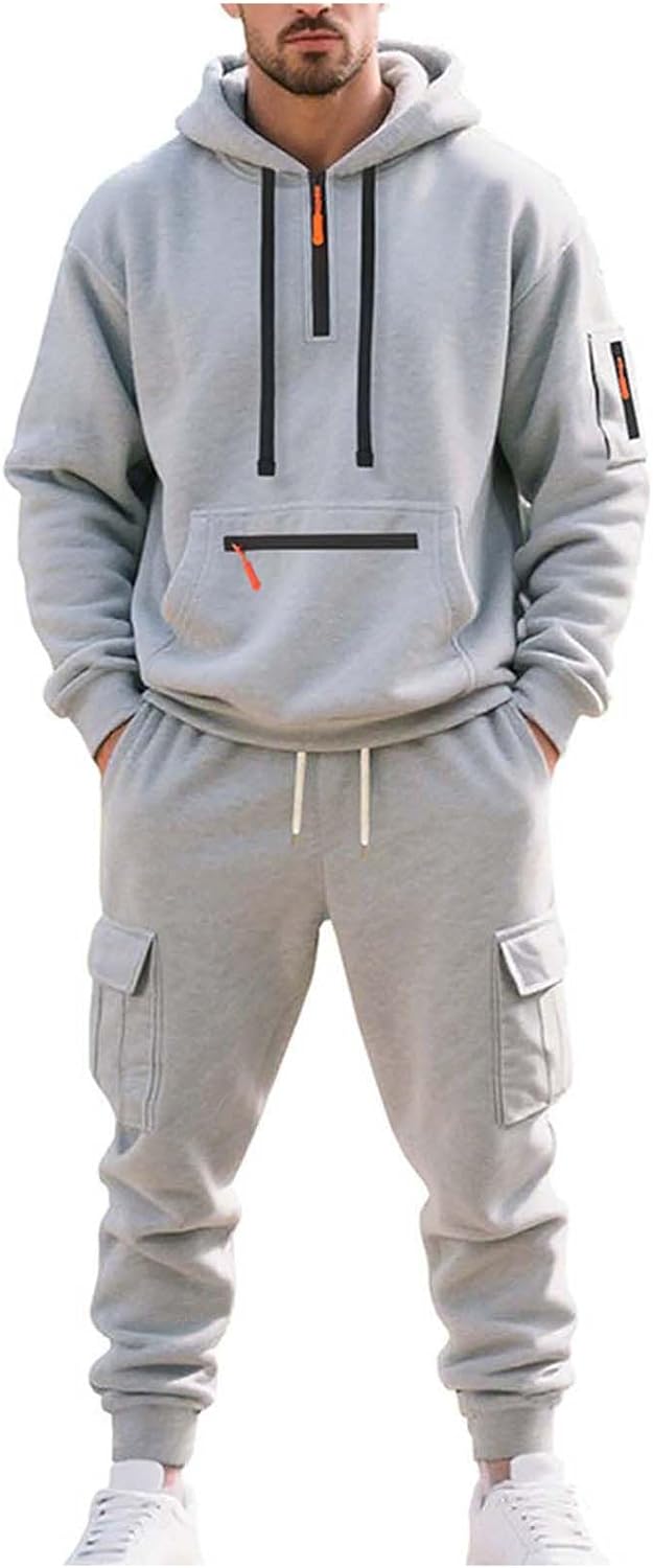 Fleece Lined Men Tracksuit Set for Ultimate Comfort and Style