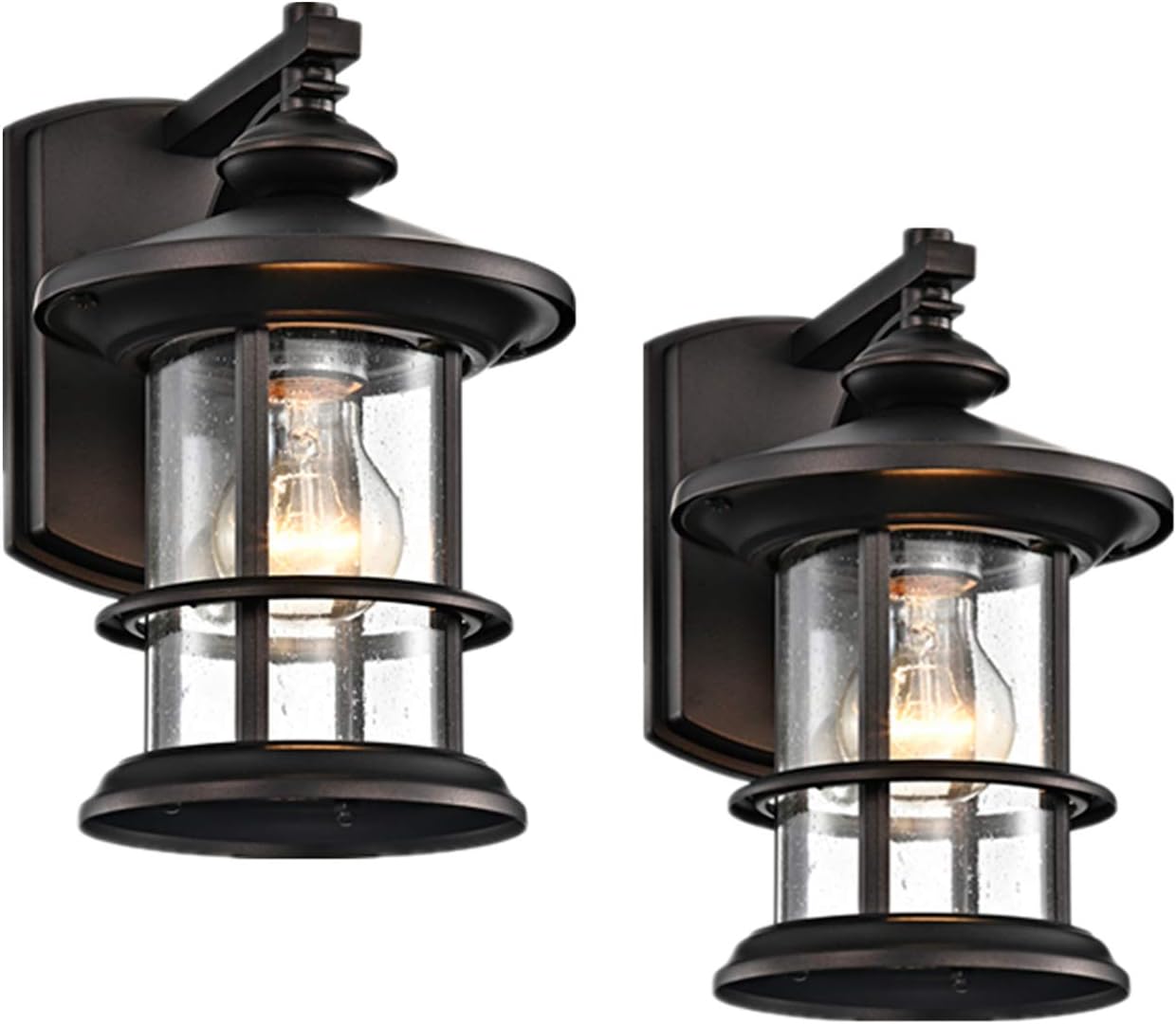 MICSIU Oil Rubbed Bronze Outdoor Wall Light for Any Weather