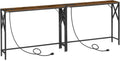 78.7ft Narrow Sofa Table with Charging Station, 2 Pack - Slim Hallway