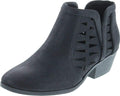 Soda CHANCE Womens Perforated Cut Out Stacked Block Heel (Style PLUR)