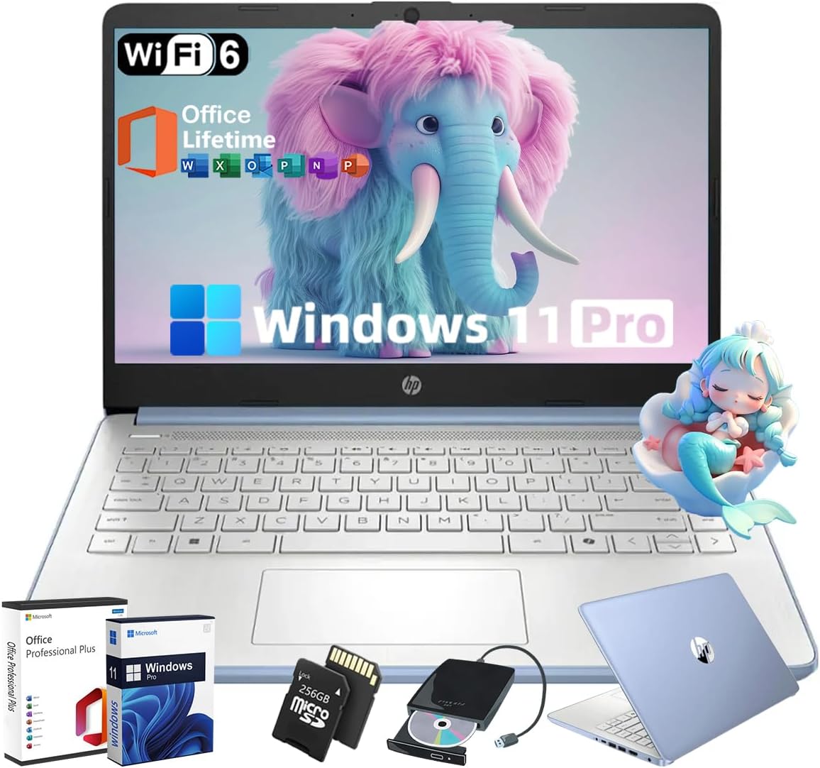 HP Business Student Laptop with Windows 11 Pro and Office