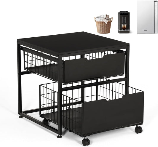 KELIXU Mini Fridge Stand: Portable Storage Solution
