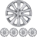 BDK 16 in Rim Wheel Cover 4-Pack - Snap-On Hubcaps for Steel Rims