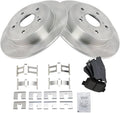 Rear Brake Pad & Rotor Kit for 2007-2013 Suzuki SX4 - Semi-Metallic