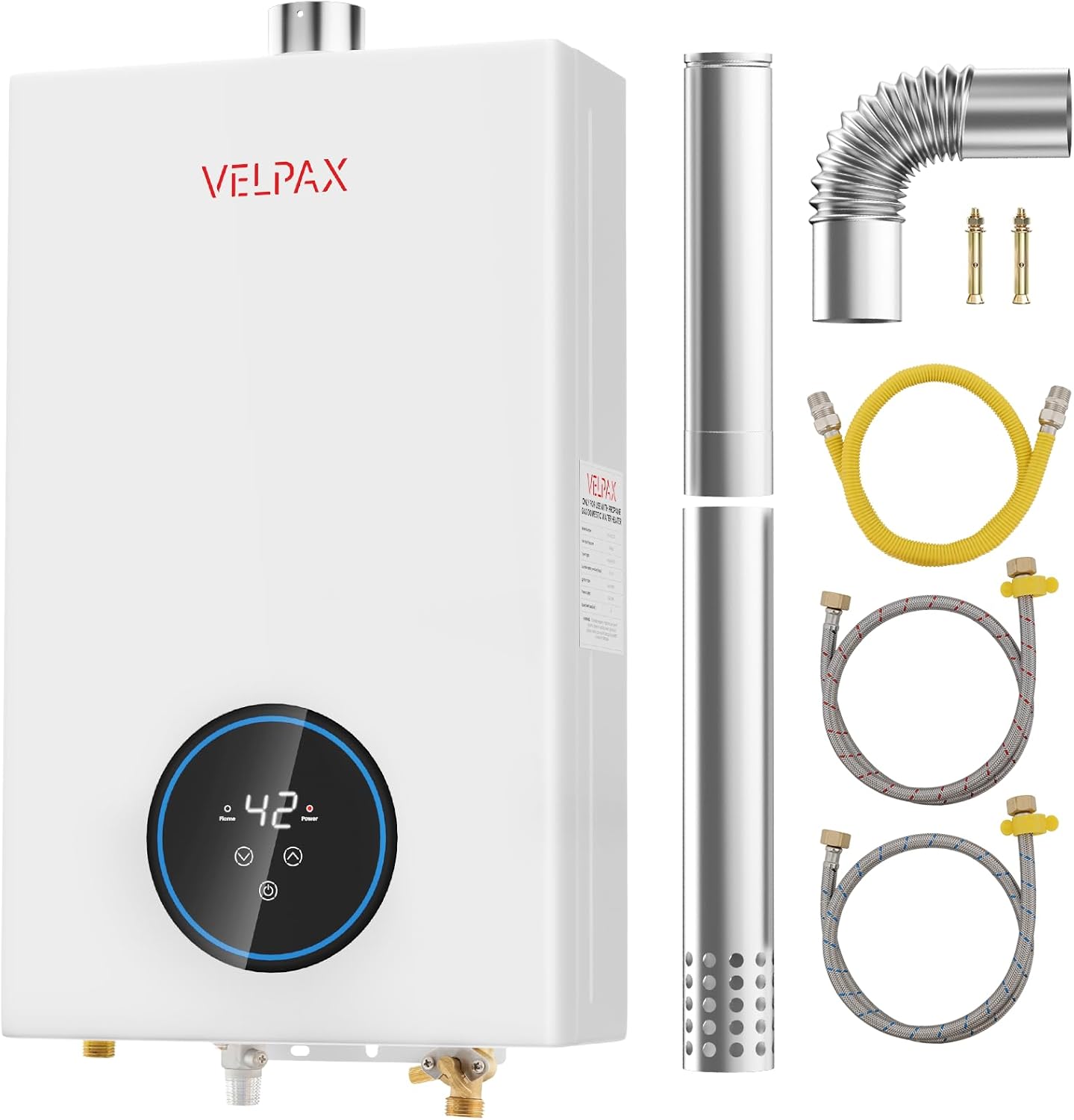VELPAX Tankless Water Heater: Instant Hot Water, Multi-Protection