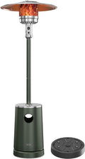 EAST OAK 50,000 BTU Patio Heater in Rain Forest - Table & Wheels