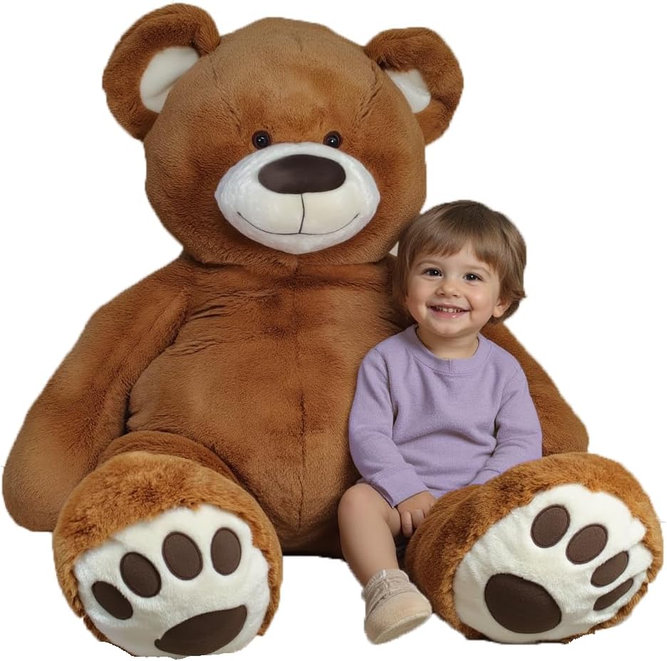 Giant Plush Bear 59in Tall, Soft Teddy Bear for All Ages