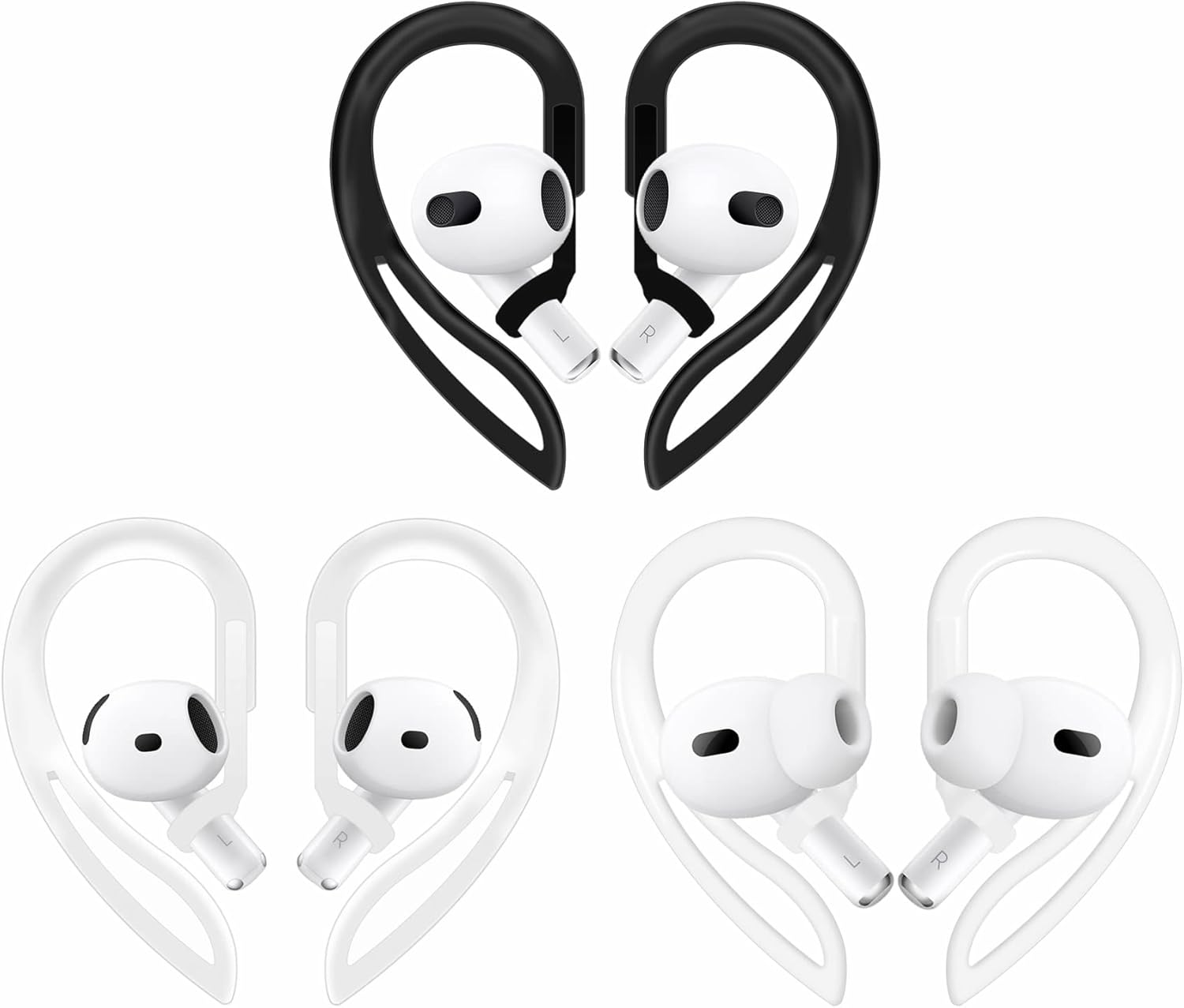360 Adjustable Anti-Slip Ear Hooks for AirPods - IiEXCEL