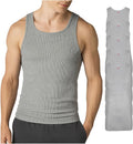 100% Cotton Tall Ribbed Tank for Men - Multipack Comfort