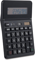 Staples 12-Digit Solar and Battery Desktop Calculator (2/Pack)