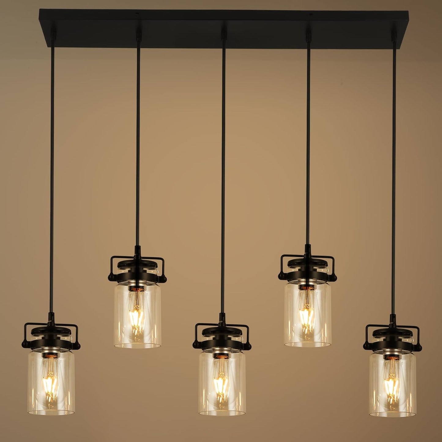 Industrial Pendant Lighting for Kitchen Island and Dining Room