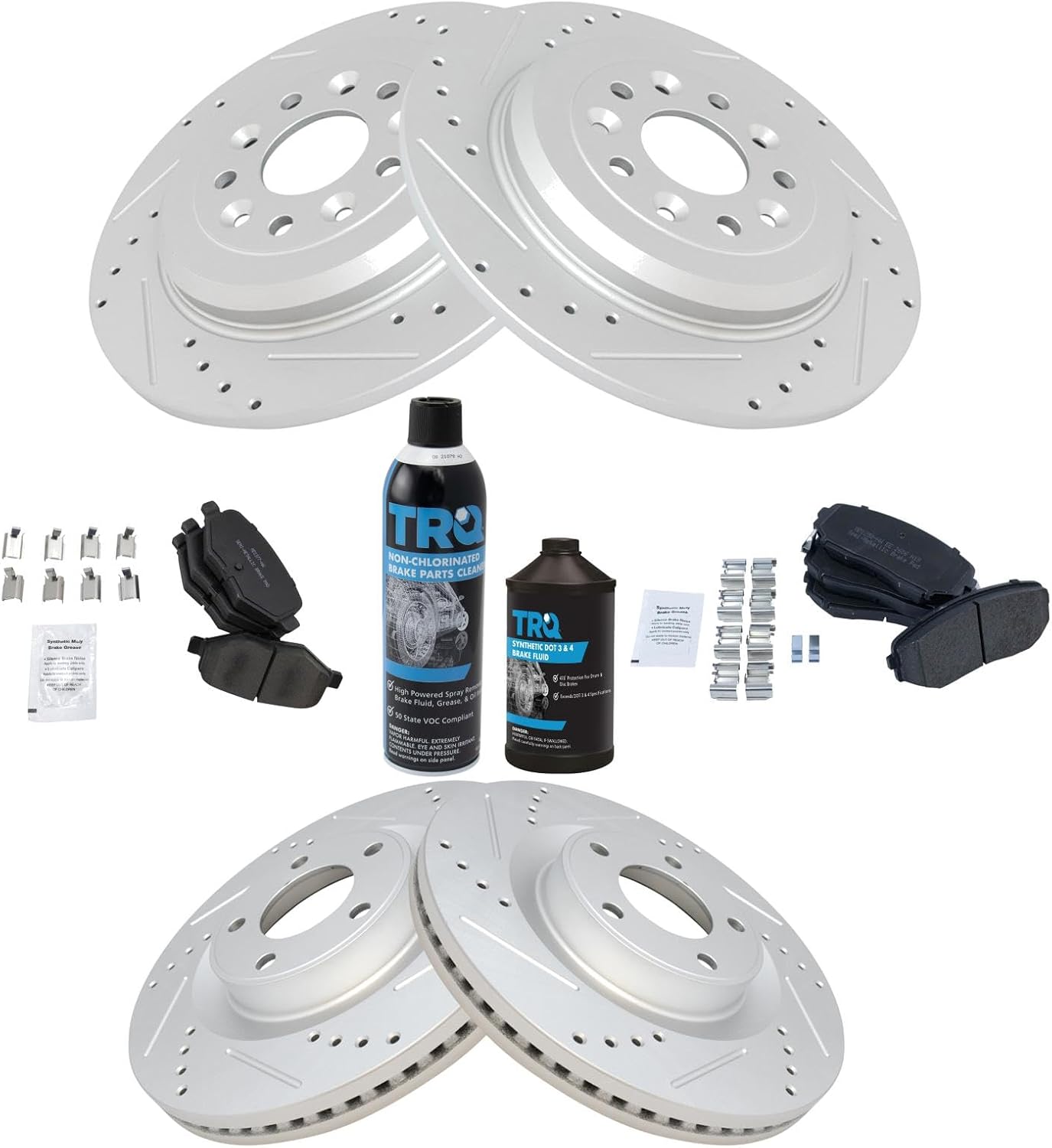 TRQ Performance Brake Pad & Rotor Kit for Ford Edge & Lincoln MKX