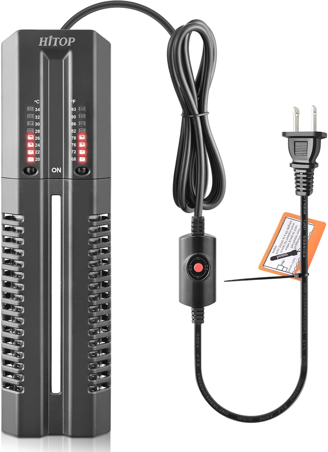 Sturdy HITOP 400W-600W Aquarium Heater - Ideal for 45-125Gal Tanks
