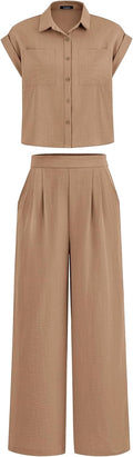 PRETTYGARDEN Womens 2 Piece Summer Set - Lightweight Travel Outfit