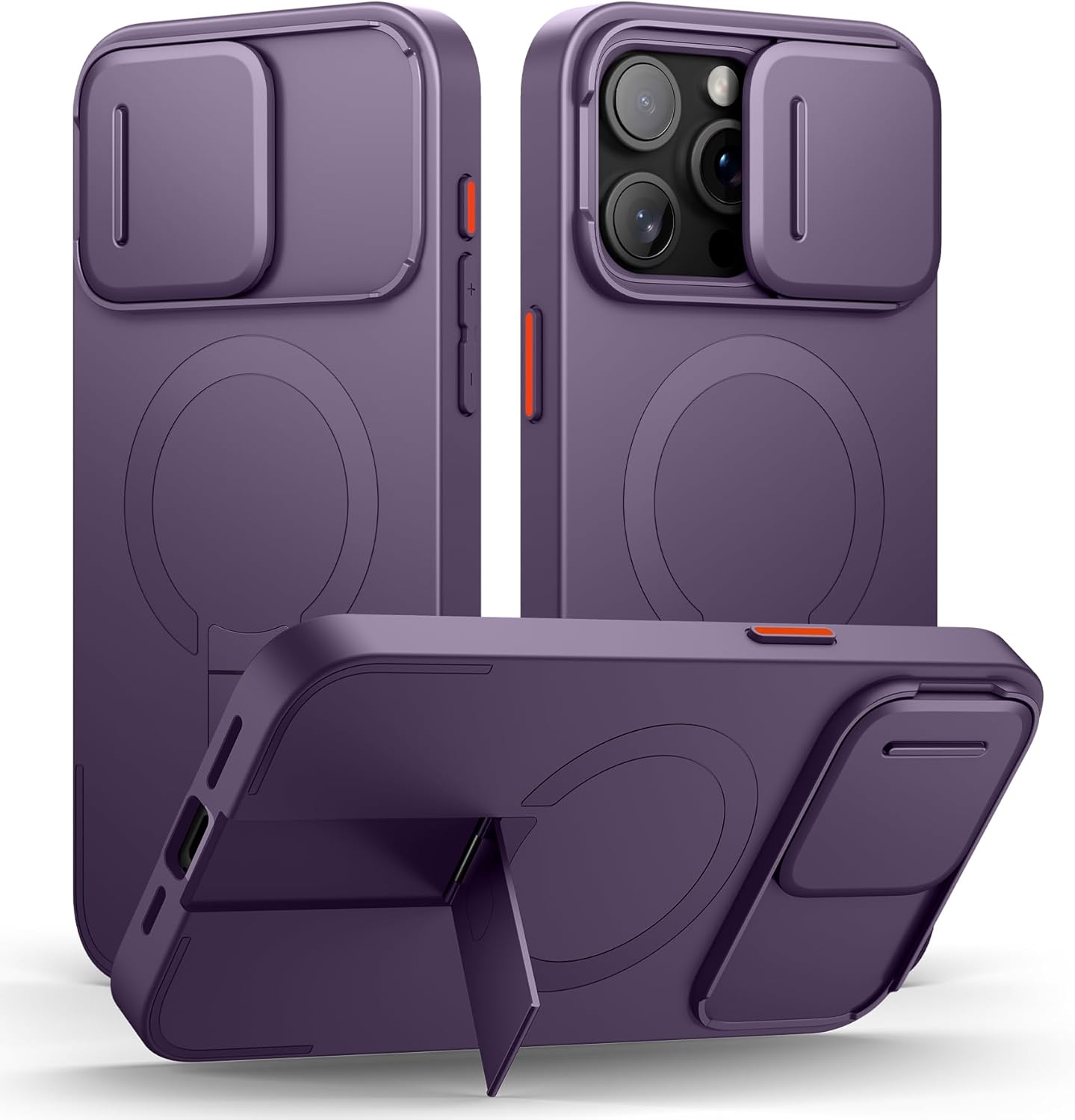 SURITCH iPhone 15 Pro Max Case with Magnetic Camera Slide Cover
