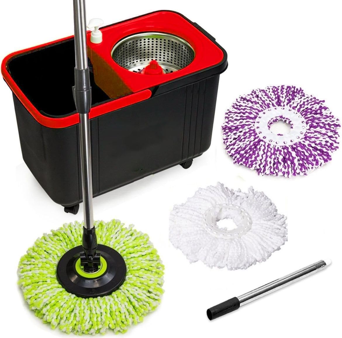 SIMPLI-MAGIC 360 Spin Mop and Bucket Set for All Floors