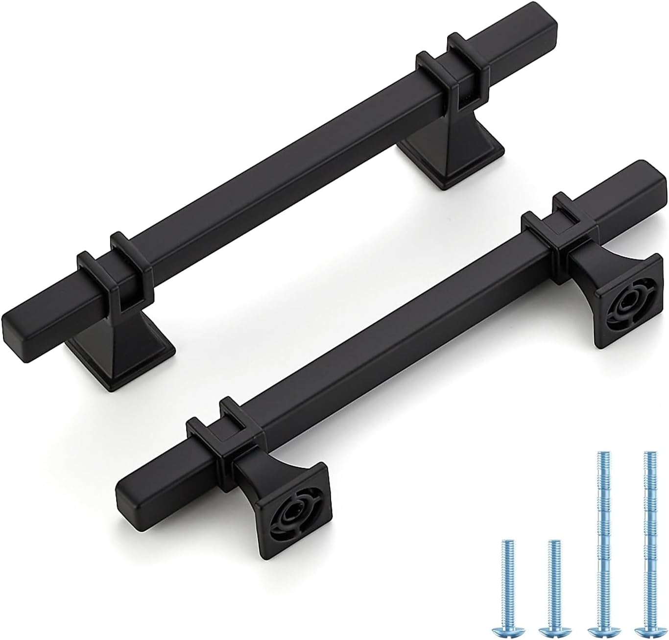 25 Pack 4 inch Black Cabinet Handles for Stylish Home Decor