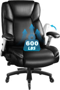LEMBERI 600 lbs Big and Tall Office Chair - Heavy Duty Comfort