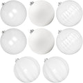 Extra Large Outdoor Christmas Ornaments 8-Pack - Shatterproof Holiday